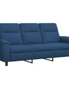 vidaXL Диван Синьо 214 x 90 x 95 см Текстил