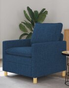 vidaXL Диван Синьо 76 x 81 x 875 см Текстил