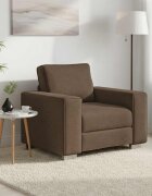 vidaXL Диван стол Кафяво 100 cm текстил