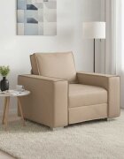 vidaXL Диван стол Капучино 100 cm Изкуствена