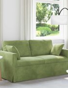 vidaXL Диван Светло зелено 158 x 78 x 80 см Кадифе