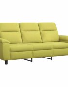 vidaXL Диван Светло зелено 214 x 90 x 95 см Текстил