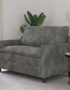vidaXL Диван Светлосиво 126 x 81 x 875 см Полиестер