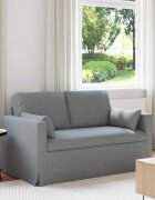 vidaXL Диван Светлосиво 139 x 78 x 80 см текстил