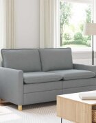 vidaXL Диван Светлосиво 156 x 81 x 875 см Текстил