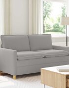vidaXL Диван Светлосиво 156 x 81 x 875 см Текстил