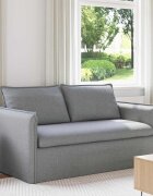 vidaXL Диван Светлосиво 156 x 82 x 85 см текстил