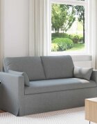 vidaXL Диван Светлосиво 158 x 78 x 80 см текстил