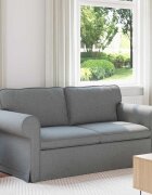 vidaXL Диван Светлосиво 175 x 82 x 80 см текстил