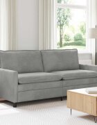 vidaXL Диван Светлосиво 196 x 81 x 875 см Кадифе