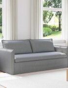 vidaXL Диван Светлосиво 196 x 82 x 85 см текстил