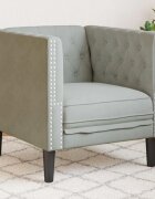 vidaXL Диван Светлосиво 745 x 71 x 705 см Кадифе