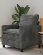 vidaXL Диван Светлосиво 76 x 81 x 875 см Полиестер
