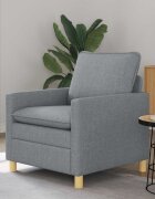 vidaXL Диван Светлосиво 76 x 81 x 875 см Текстил