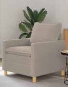 vidaXL Диван Светлосиво 76 x 81 x 875 см Текстил