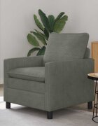 vidaXL Диван Светлосиво 76 x 81 x 875 см Текстил
