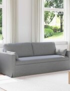 vidaXL Диван Светлосиво 78 x 78 x 80 см текстил