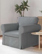 vidaXL Диван Светлосиво 95 x 82 x 80 см текстил