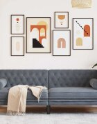 vidaXL Диван Тъмен сив 194 x 745 x 705 см Кадифе