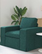 vidaXL Диван Тъмен зелен 103 x 80 x 82 см текстил