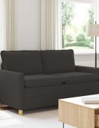 vidaXL Диван Тъмносиво 156 x 81 x 875 см Текстил