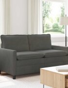 vidaXL Диван Тъмносиво 156 x 81 x 875 см Текстил