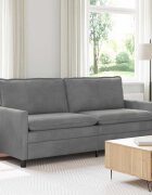vidaXL Диван Тъмносиво 196 x 81 x 875 см Кадифе