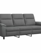 vidaXL Диван Тъмносиво 214 x 90 x 95 см Текстил