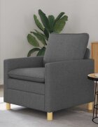 vidaXL Диван Тъмносиво 76 x 81 x 875 см Текстил