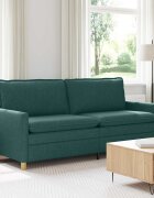 vidaXL Диван Тъмнозелено 196 x 81 x 875 см Текстил