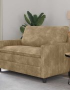 vidaXL Диван Таупе 126 x 81 x 875 см Полиестер