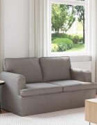 vidaXL Диван Таупе 144 x 80 x 85 см текстил