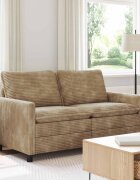 vidaXL Диван Таупе 156 x 81 x 875 см Полиестер