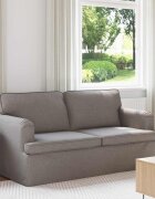 vidaXL Диван Таупе 162 x 80 x 85 см текстил