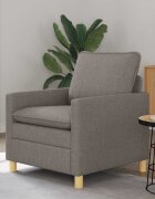 vidaXL Диван Таупе 76 x 81 x 875 см Текстил
