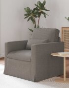 vidaXL Диван Таупе 78 x 78 x 80 см текстил