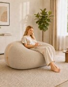 vidaXL Диван тип боб Таупе 158 x 124 x 89 см кордурой