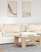 vidaXL Диван възглавници 2 бр. текстил Бежово 120 x 40 cm