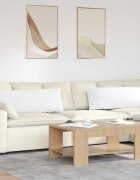 vidaXL Диван възглавници 2 бр. текстил Бяло 120 x 40 cm
