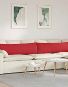 vidaXL Диван възглавници 2 бр. текстил Червено 145 x 40 см