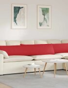 vidaXL Диван възглавници 2 бр. текстил Червено 200 x 40 см