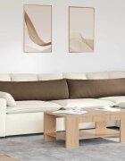 vidaXL Диван възглавници 2 бр. текстил Кафяво 145 x 40 см