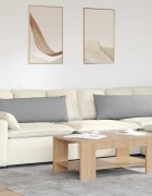 vidaXL Диван възглавници 2 бр. текстил Облачно сиво 120 x 40 cm
