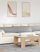 vidaXL Диван възглавници 2 бр. текстил Облачно сиво 200 x 40 см