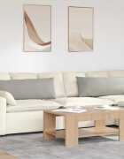 vidaXL Диван възглавници 2 бр. текстил Светлосиво 120 x 40 cm
