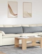 vidaXL Диван възглавници 2 бр. текстил Светлосиво 145 x 40 см
