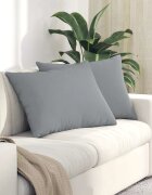 vidaXL Диван възглавници 2 бр. текстил Светлосиво 70 x 50 cm