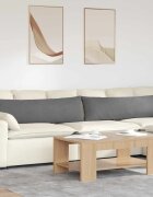 vidaXL Диван възглавници 2 бр. текстил Тъмен сив 145 x 40 см