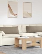 vidaXL Диван възглавници 2 бр. текстил Таупе 120 x 40 cm