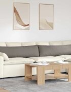 vidaXL Диван възглавници 2 бр. текстил Таупе 145 x 40 см